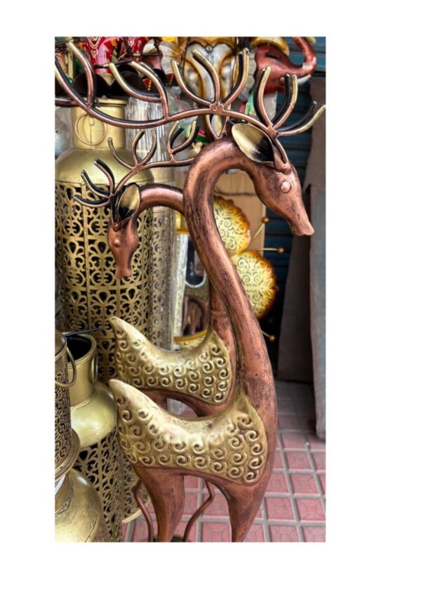 Luxury Metal Deer Pair- Decor